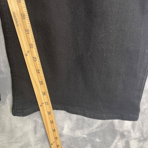 Old Navy High Rise Wow Wide Leg Jeans Black Womens 18‎ Petite Stretch Like New - Picture 7 of 8